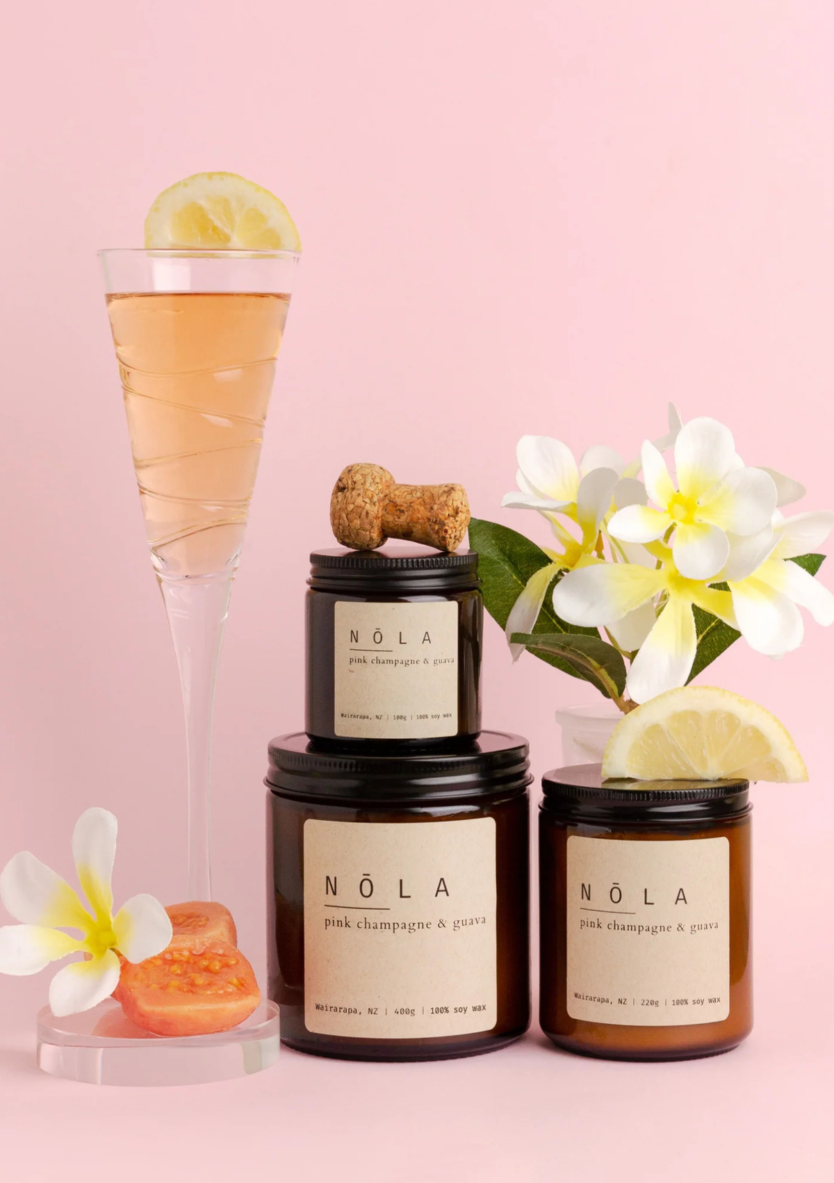 Nola Pink Champagne & Guava Candle
