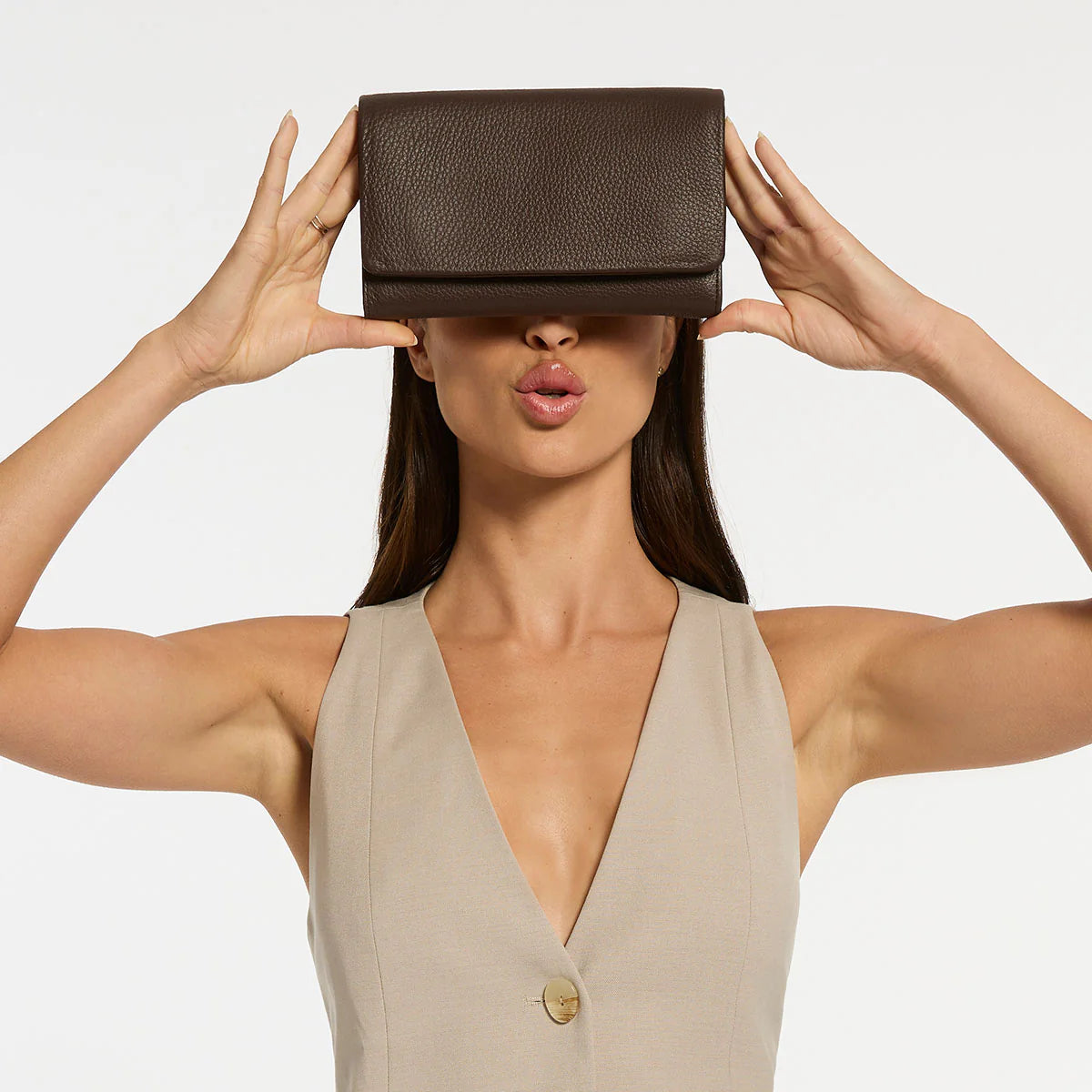 Status Anxiety Remnant Wallet - Cocoa