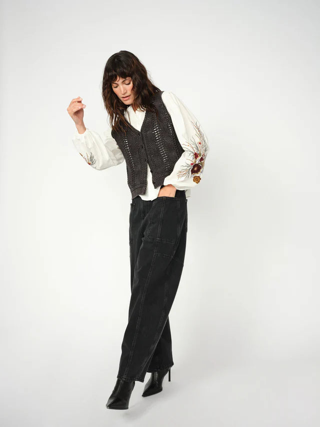 Mos Mosh Rosy Galleon Jeans - Dark Grey