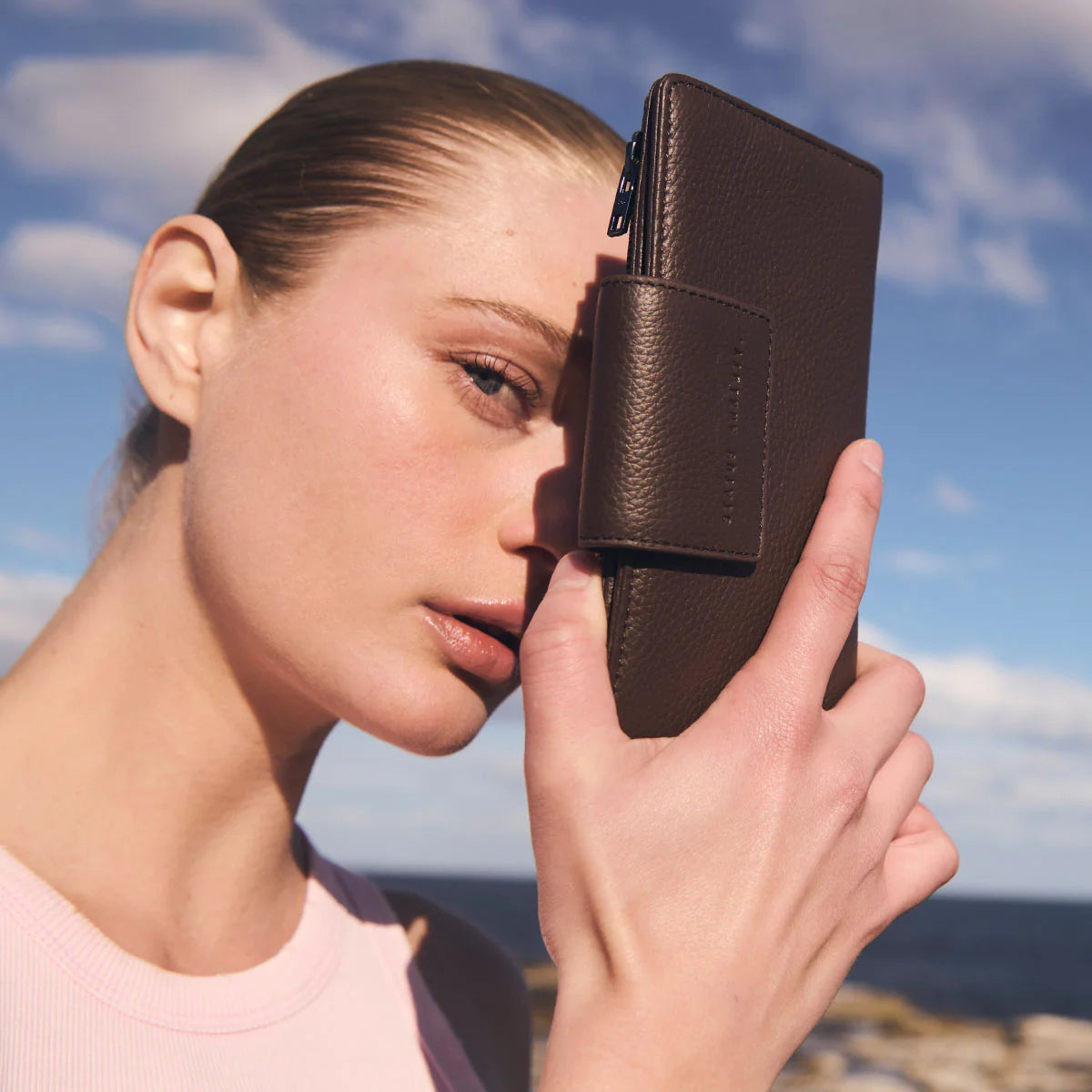 Status Anxiety Ruins Wallet - Cocoa