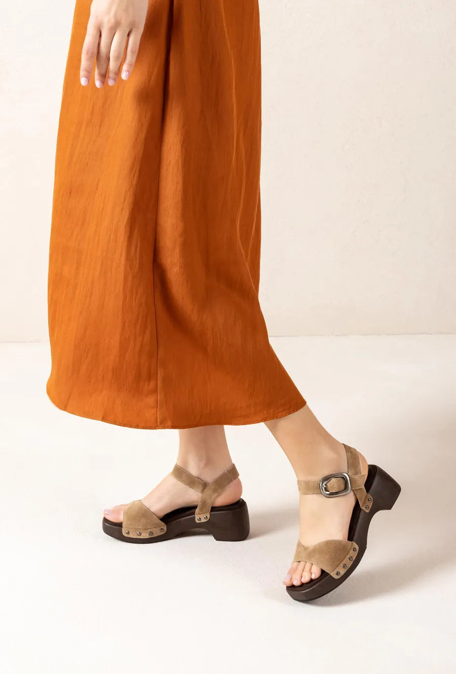 Inca Sandal - Baby Suede Barley COMING SOON