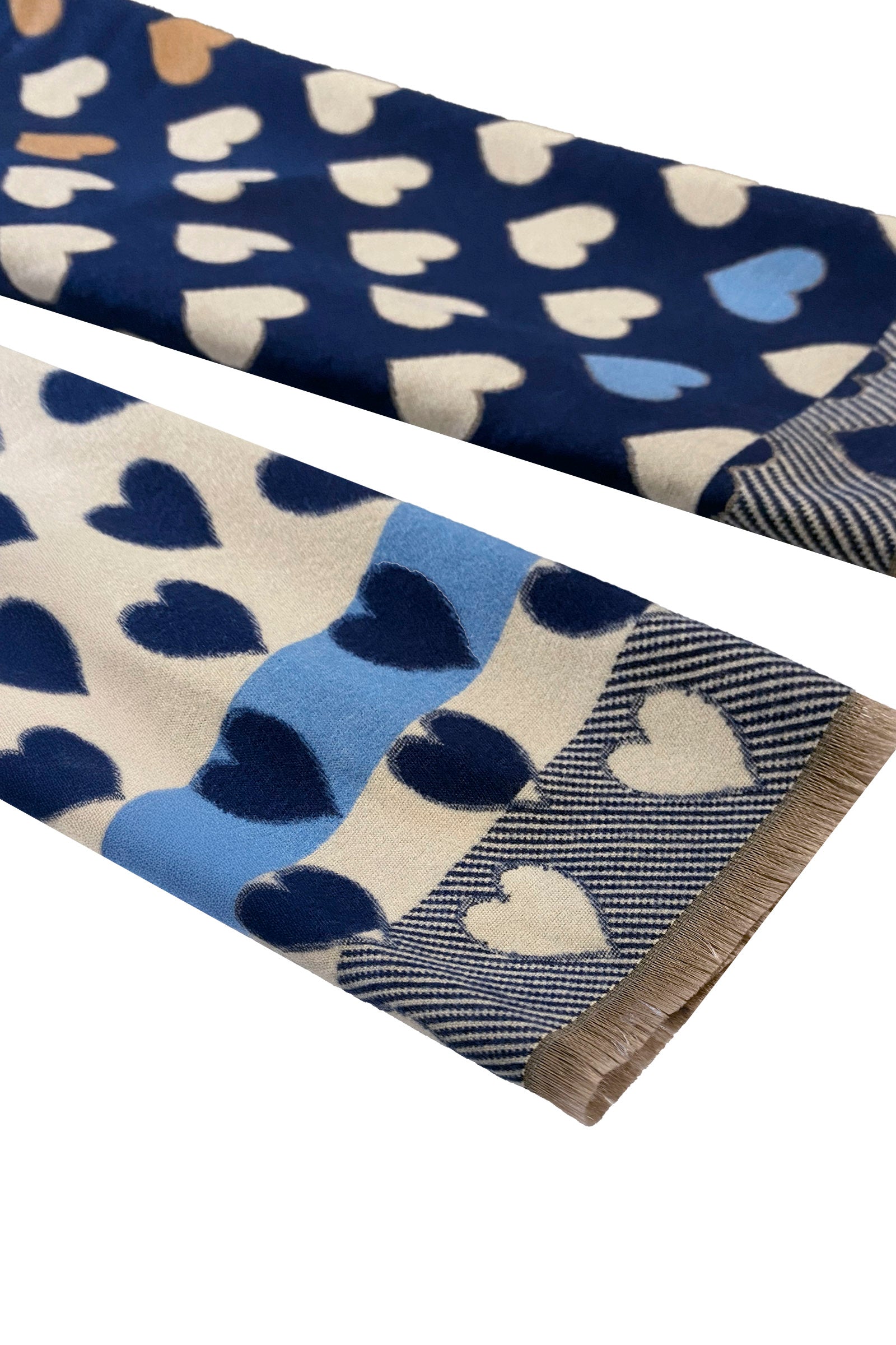 Savoie Heart Scarf - Denim COMING SOON