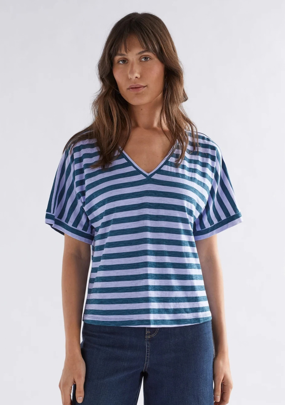 Elk Seter Tee - Peacock / Haze