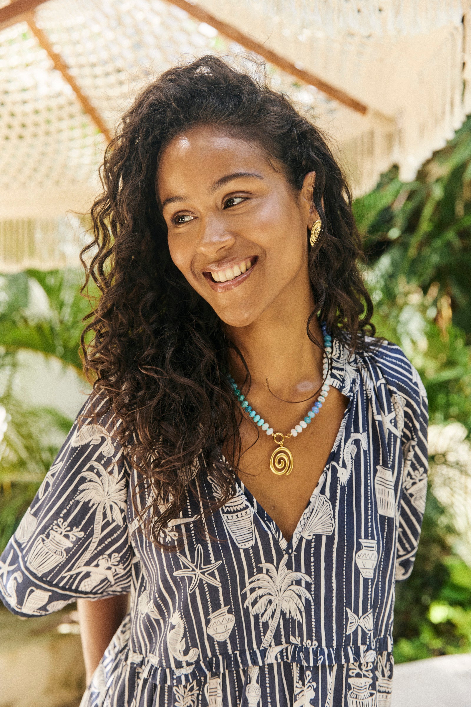 Sicily Necklace - Blue