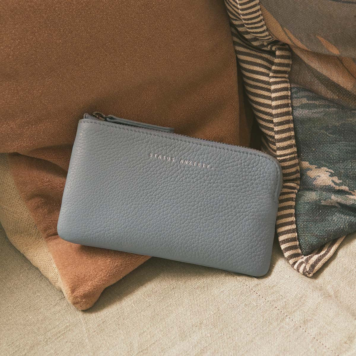 Status Anxiety Smoke and Mirrors Pouch Wallet - Powder Blue