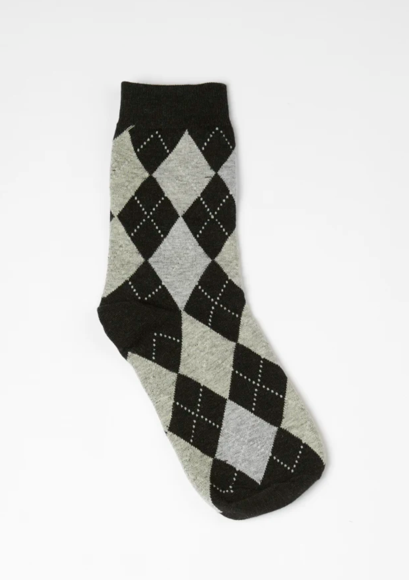 Stella + Gemma Socks - Argyle Grey