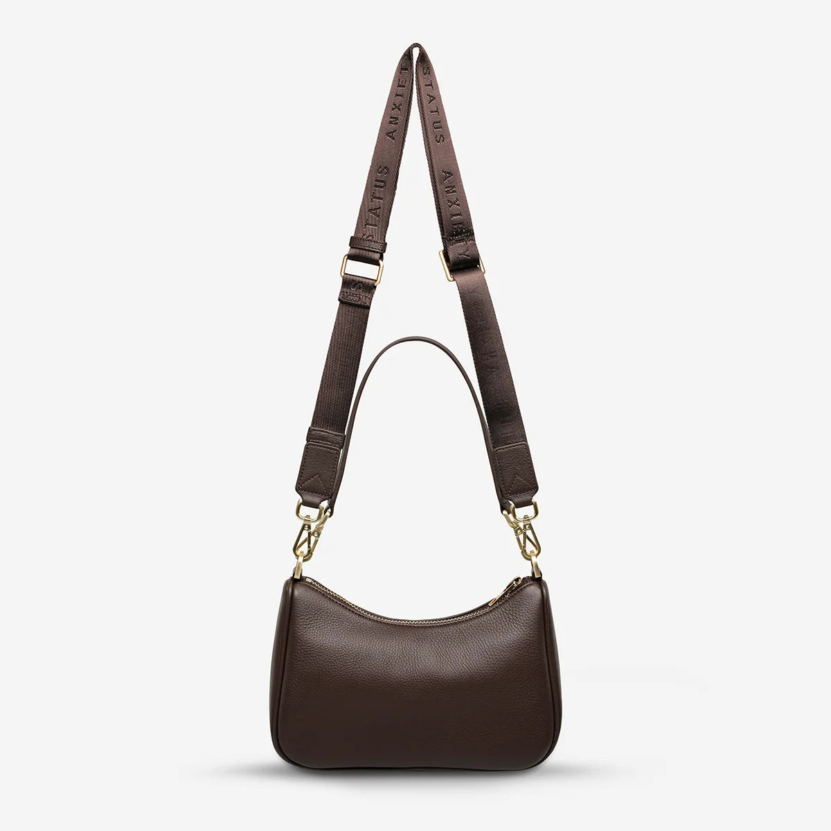 Look Both Ways Bag - Cocoa / Brushed Gold
