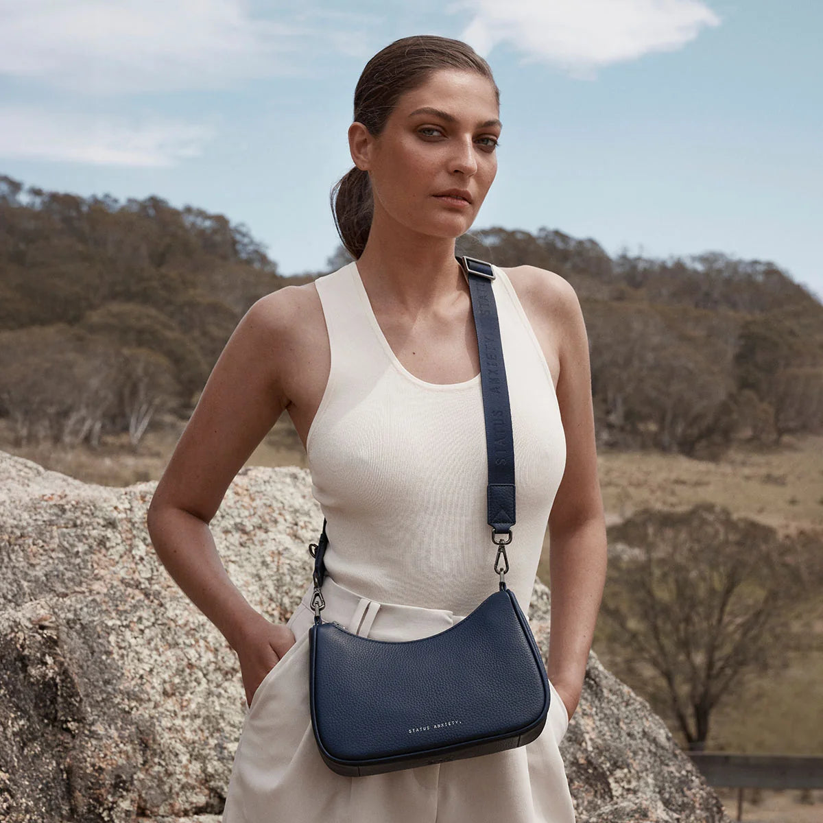 Look Both Ways Bag - Midnight Blue