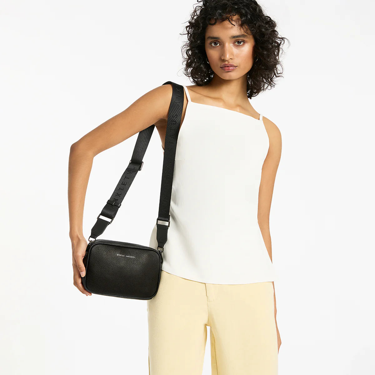 Plunder Bag with Webbed Strap - Black