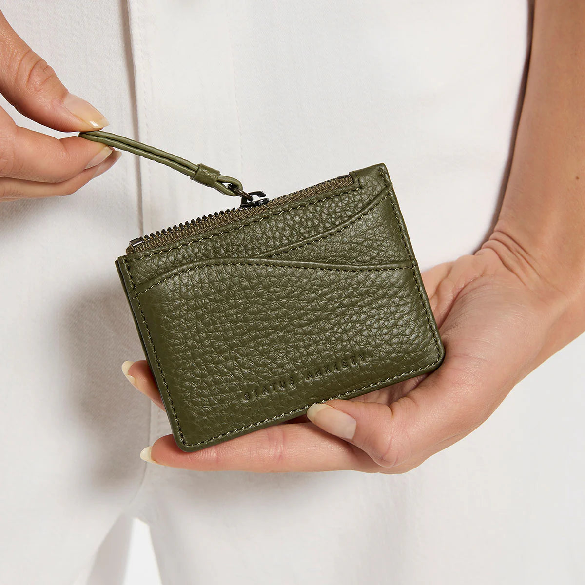 Status Anxiety Hearts Still Beating Wallet - Khaki