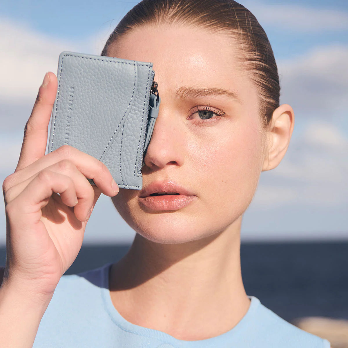 Hearts Still Beating Wallet - Powder Blue