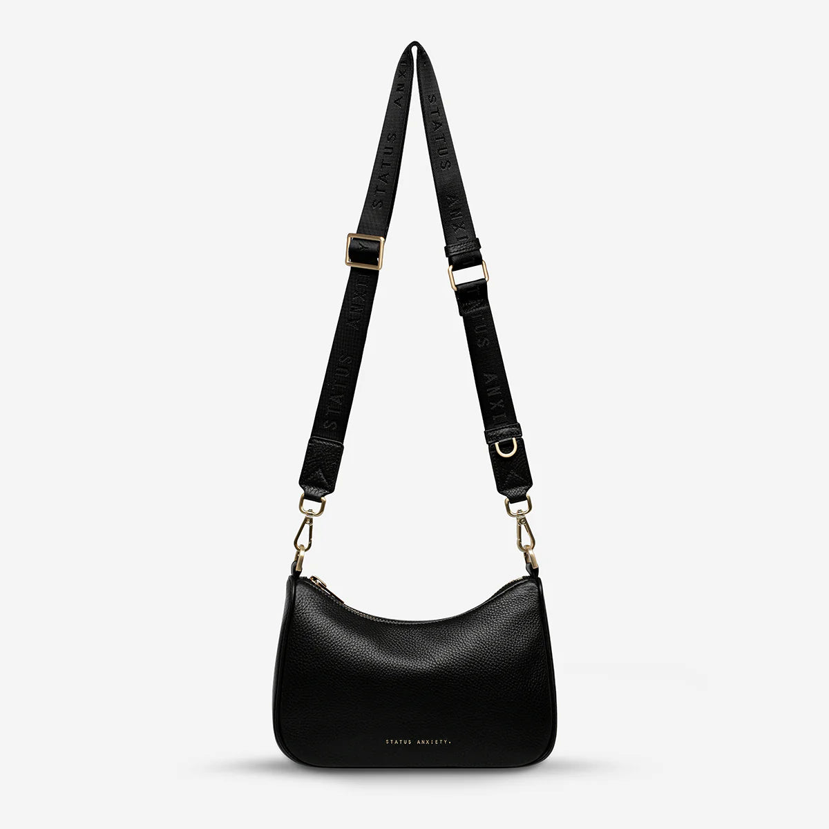 Look Both Ways Bag - Black / Brushed Gold