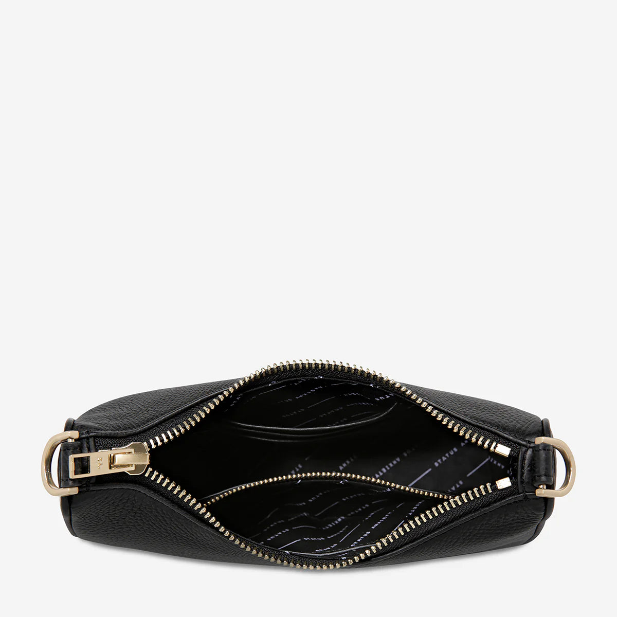Look Both Ways Bag - Black / Brushed Gold