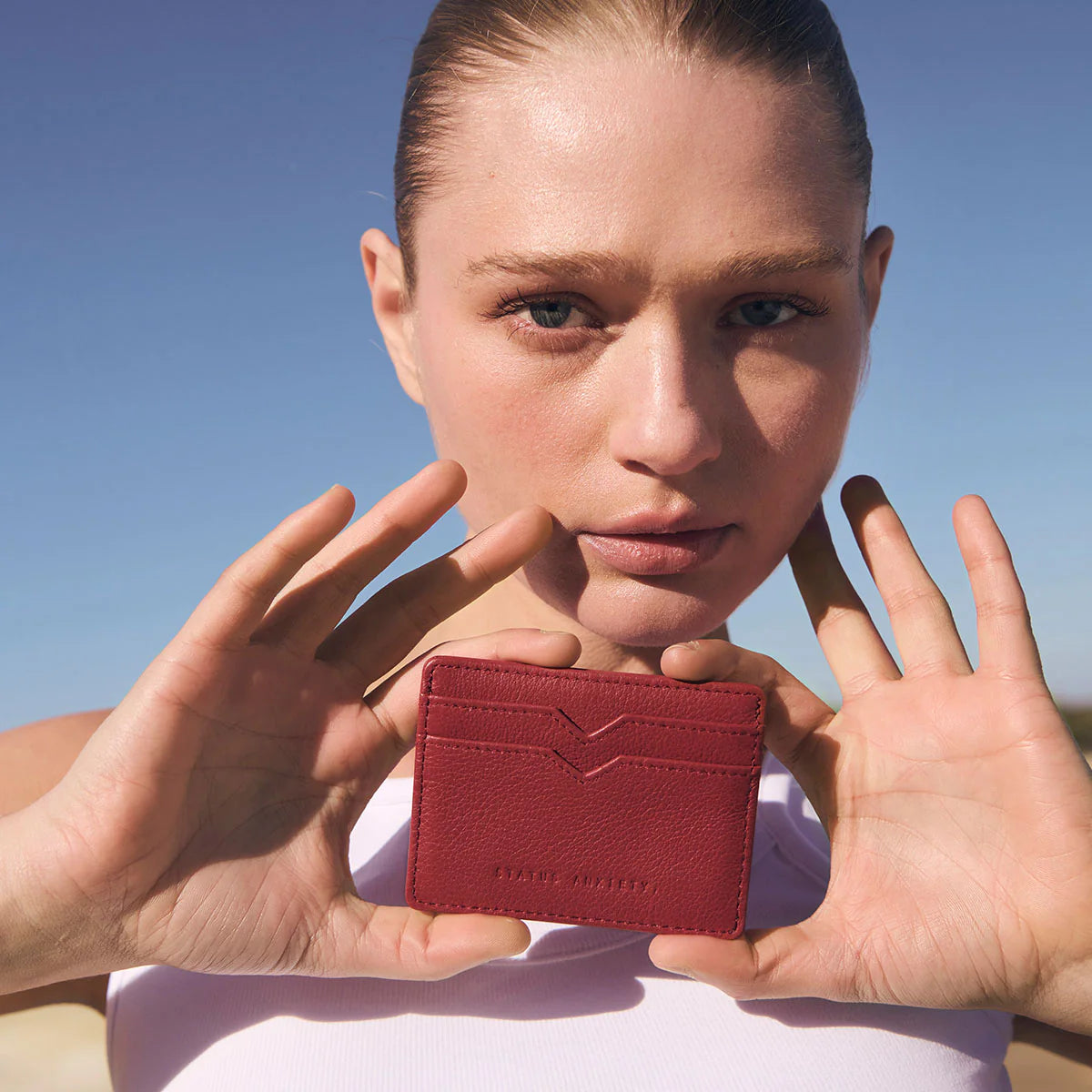 Status Anxiety Together For Now Wallet - Rouge