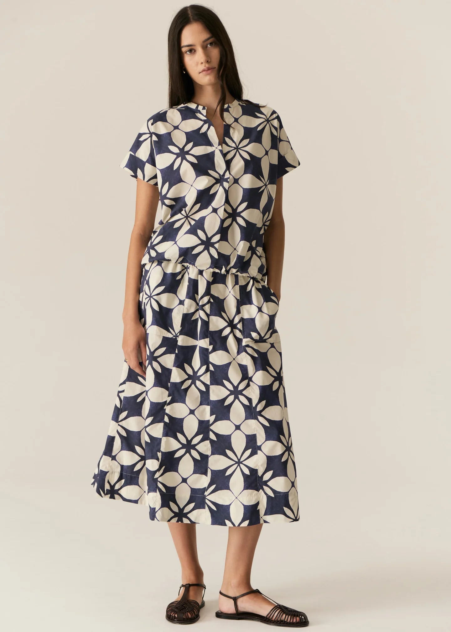 Turin Skirt - Blue Turin