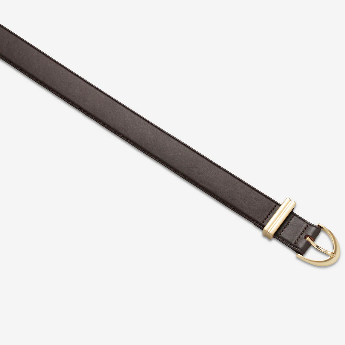 Under Your Spell Belt - Choc Nappa / Gold