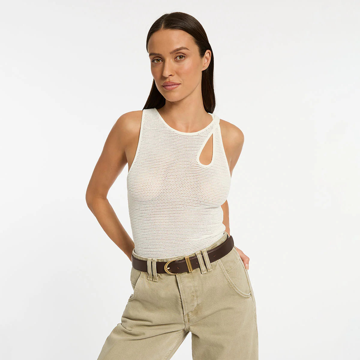 Under Your Spell Belt - Choc Nappa / Gold