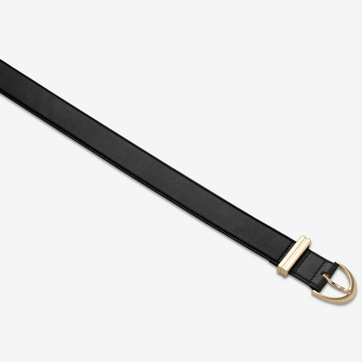 Under Your Spell Belt - Black Nappa / Gold