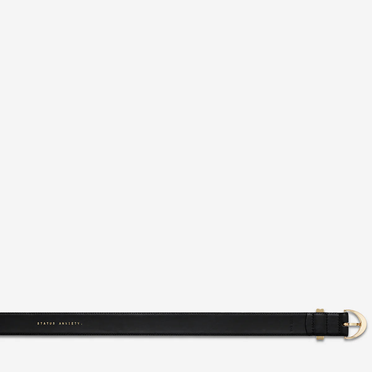 Status Anxiety Under Your Spell Belt - Black Nappa / Gold