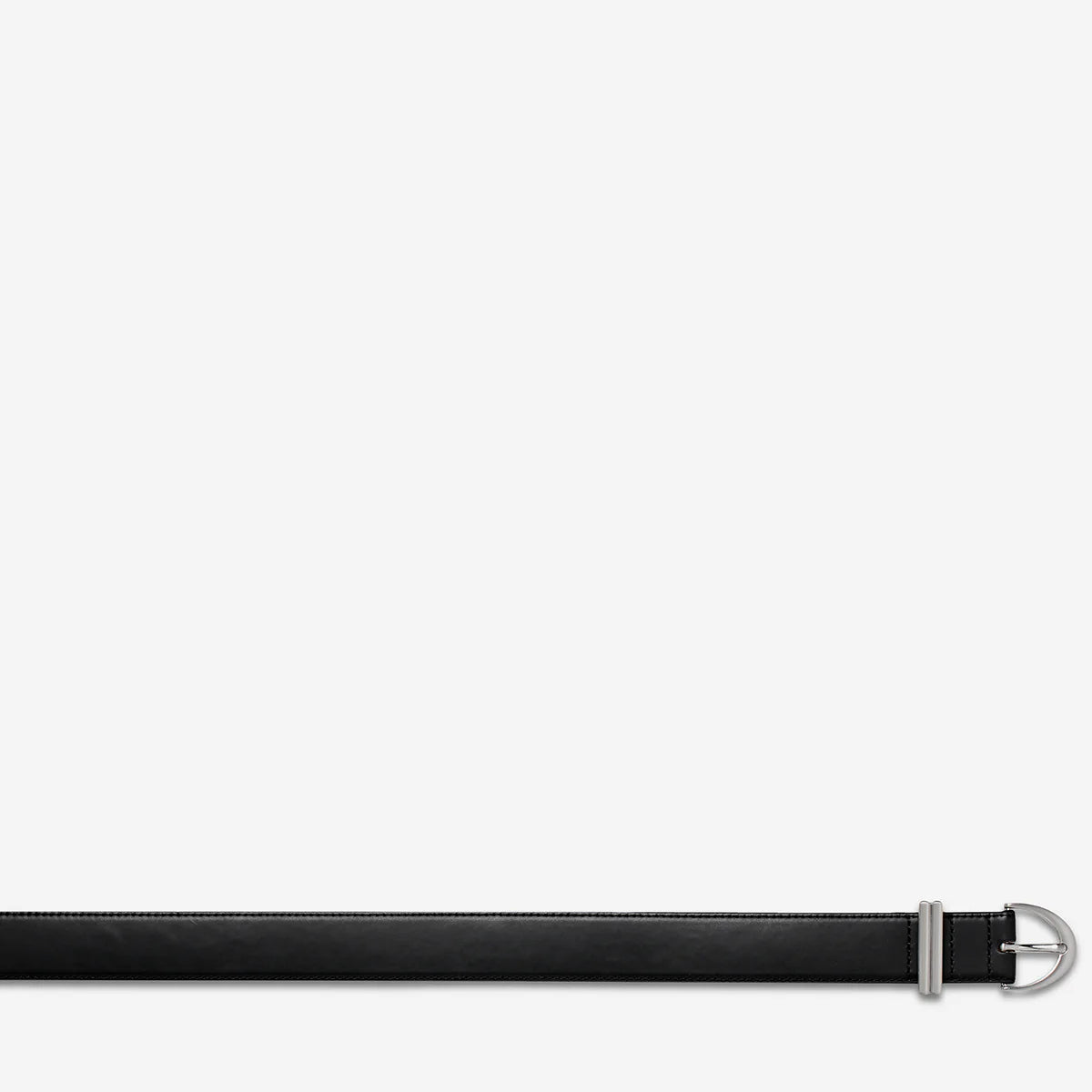 Status Anxiety Under Your Spell Belt - Black Nappa / Silver