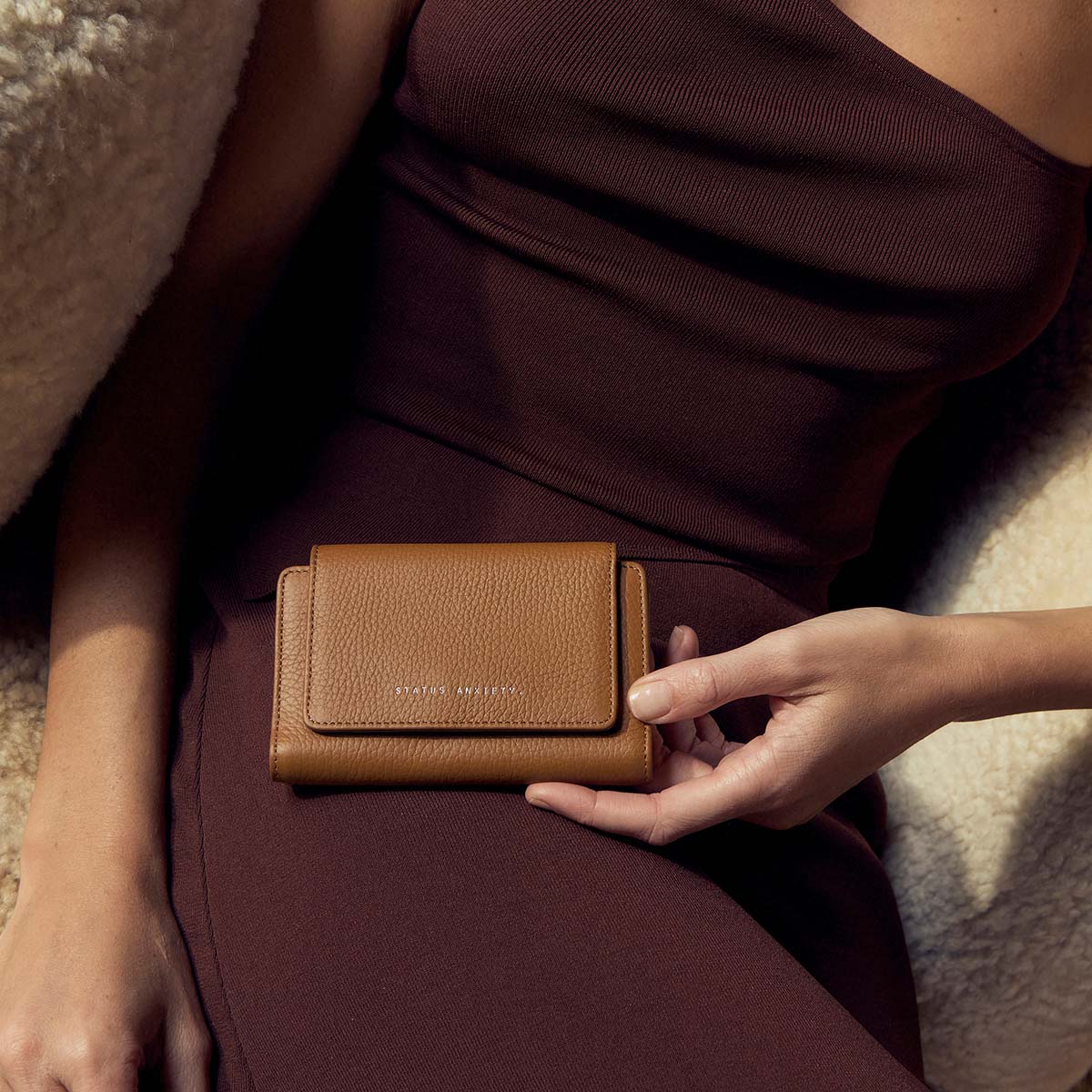 Status Anxiety Visions Wallet - Camel