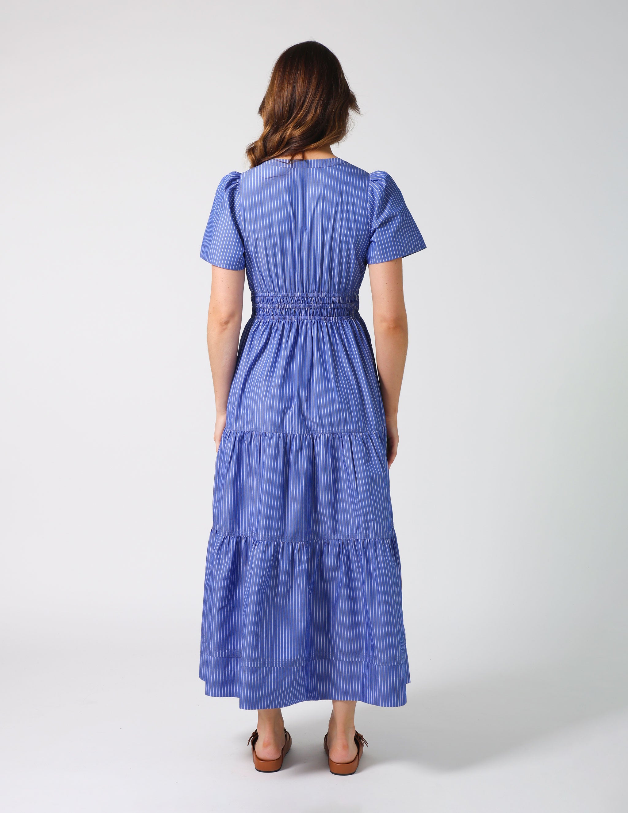 Vittoria Dress - Aegean Stripe