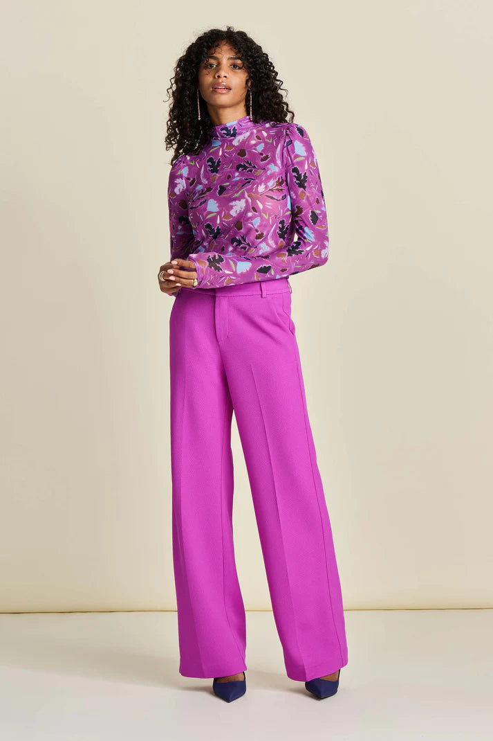 Wide Leg Pants - Cactus Pink