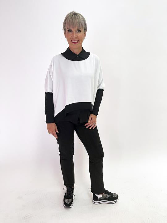 Minx CLEARANCE Micro Stretch Suede Pants - Black