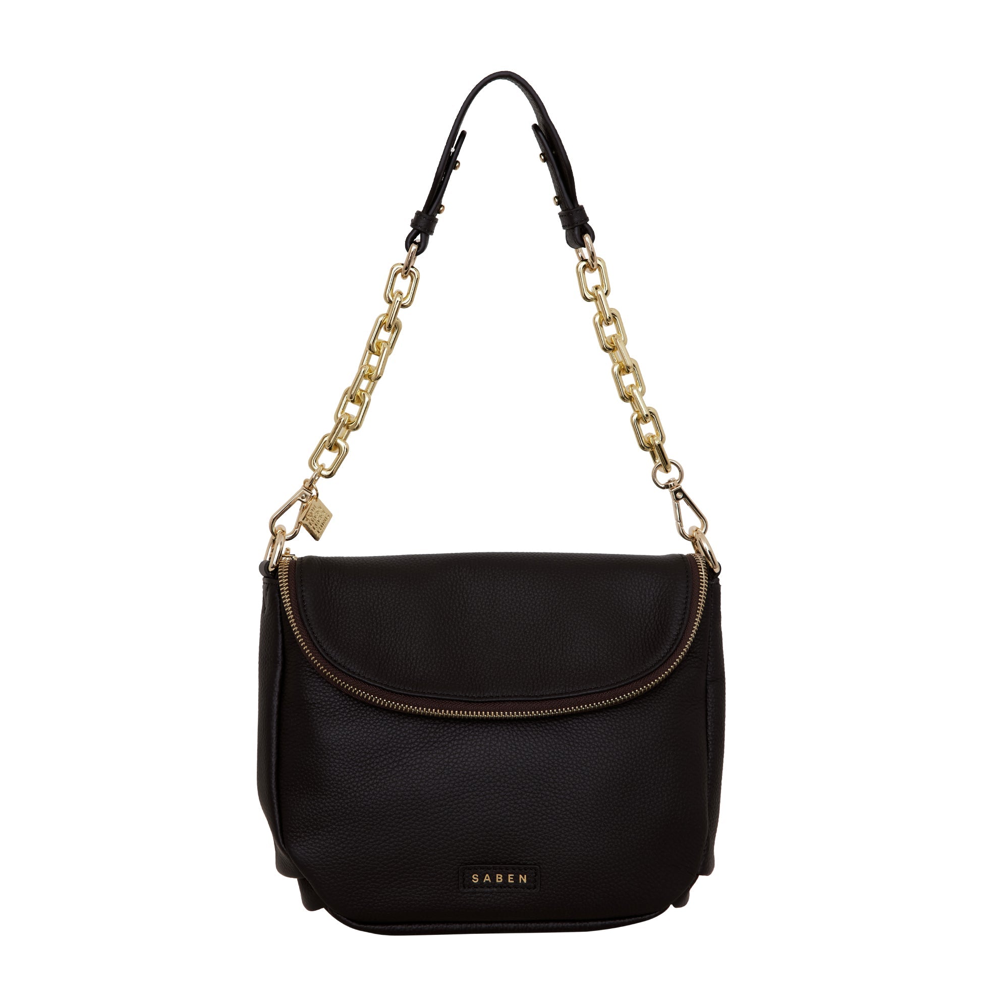 Feature Handle - Black + Gold Chunky Chain