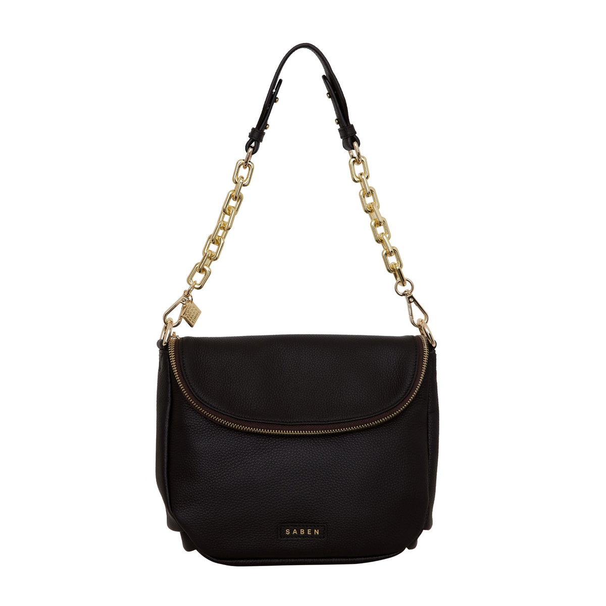 Saben Feature Handle - Black + Gold Chunky Chain