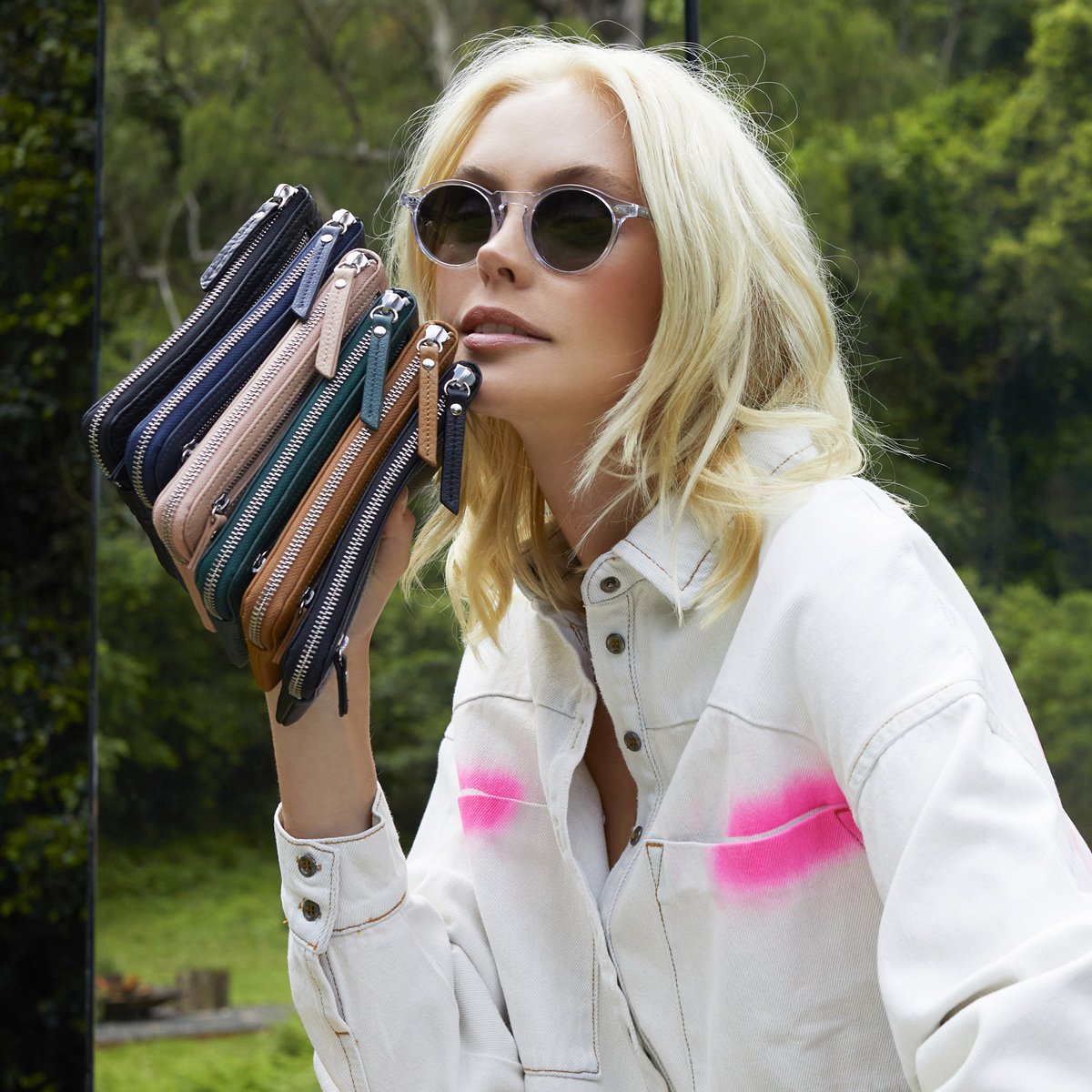 Smoke and Mirrors Pouch Wallet - Teal