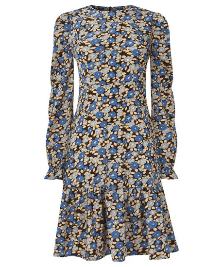 CLEARANCE Oh So Pretty Floral Dress - Blue