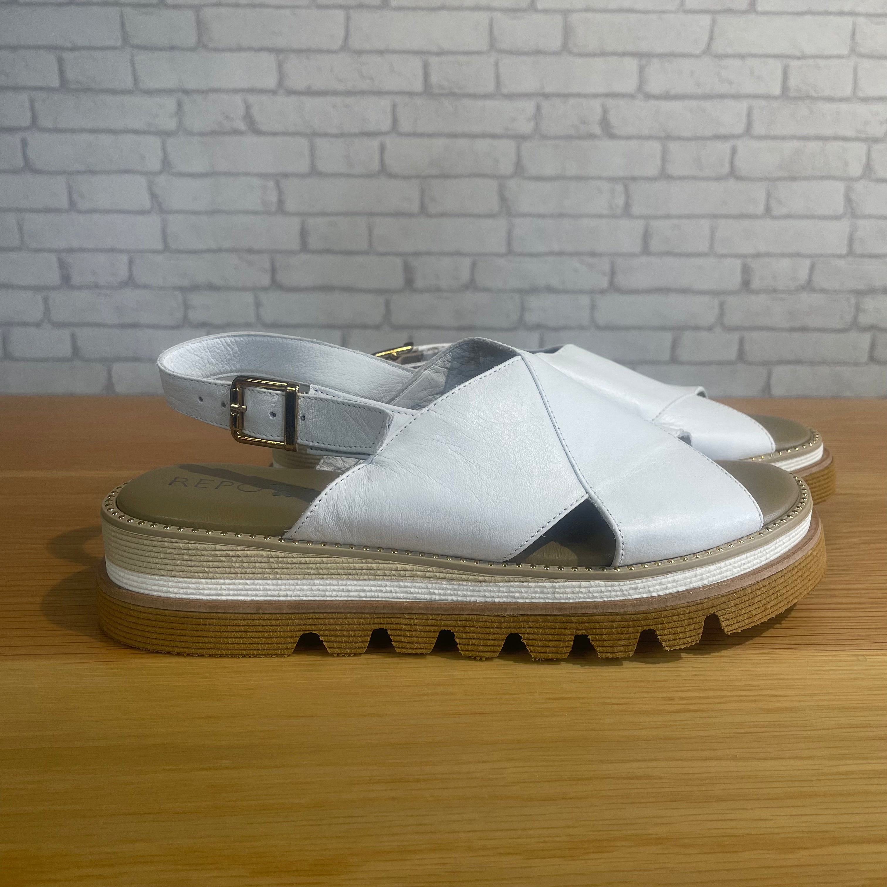 CLEARANCE Crossover Sandal - Bianco