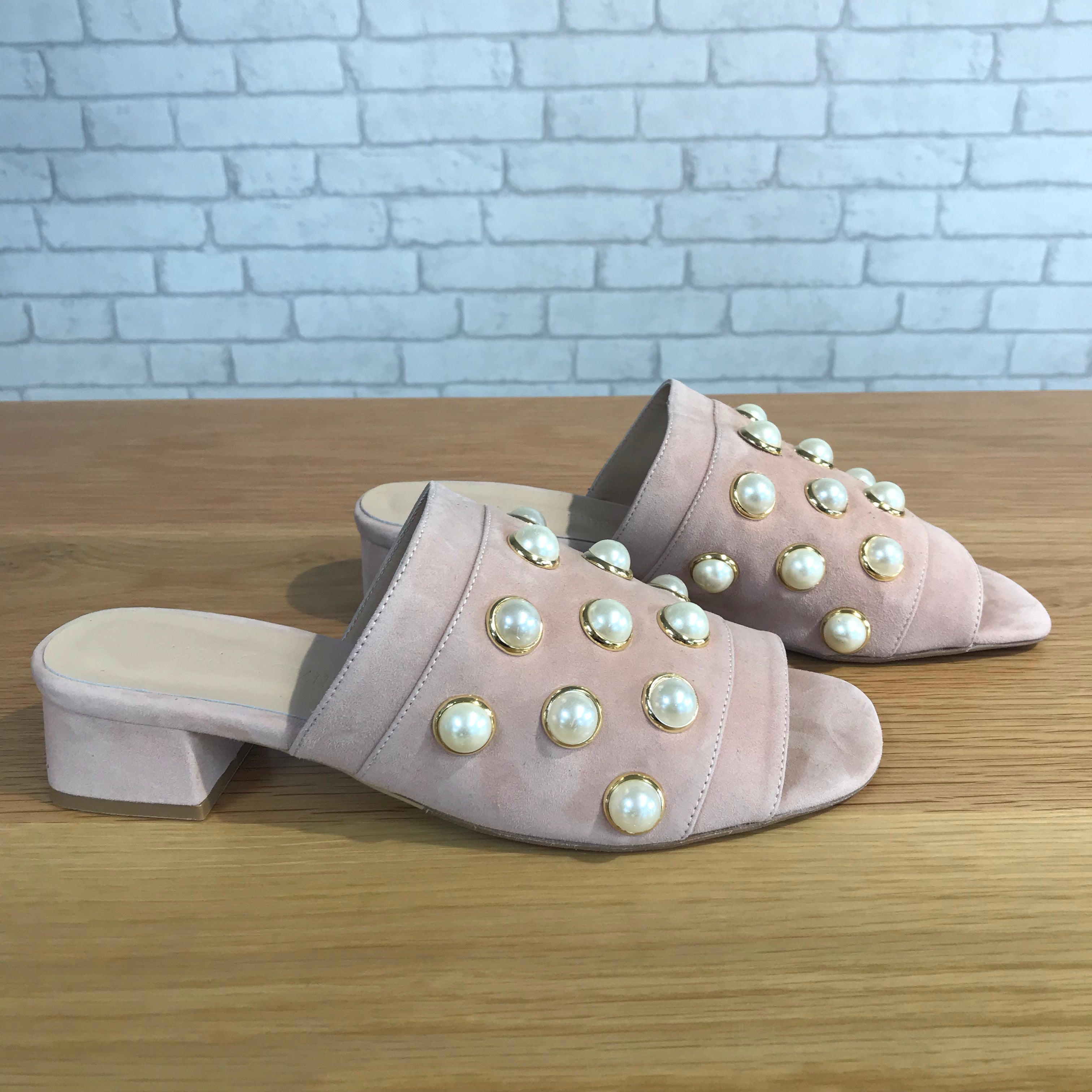 CLEARANCE Suede 90882 Heels - Pink // LAST PAIR SIZE 37