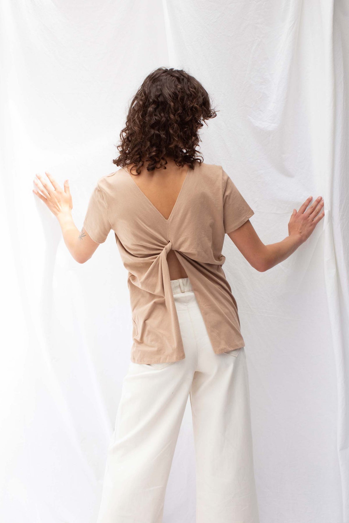 ReCreate CLEARANCE Knot Tee - Clay