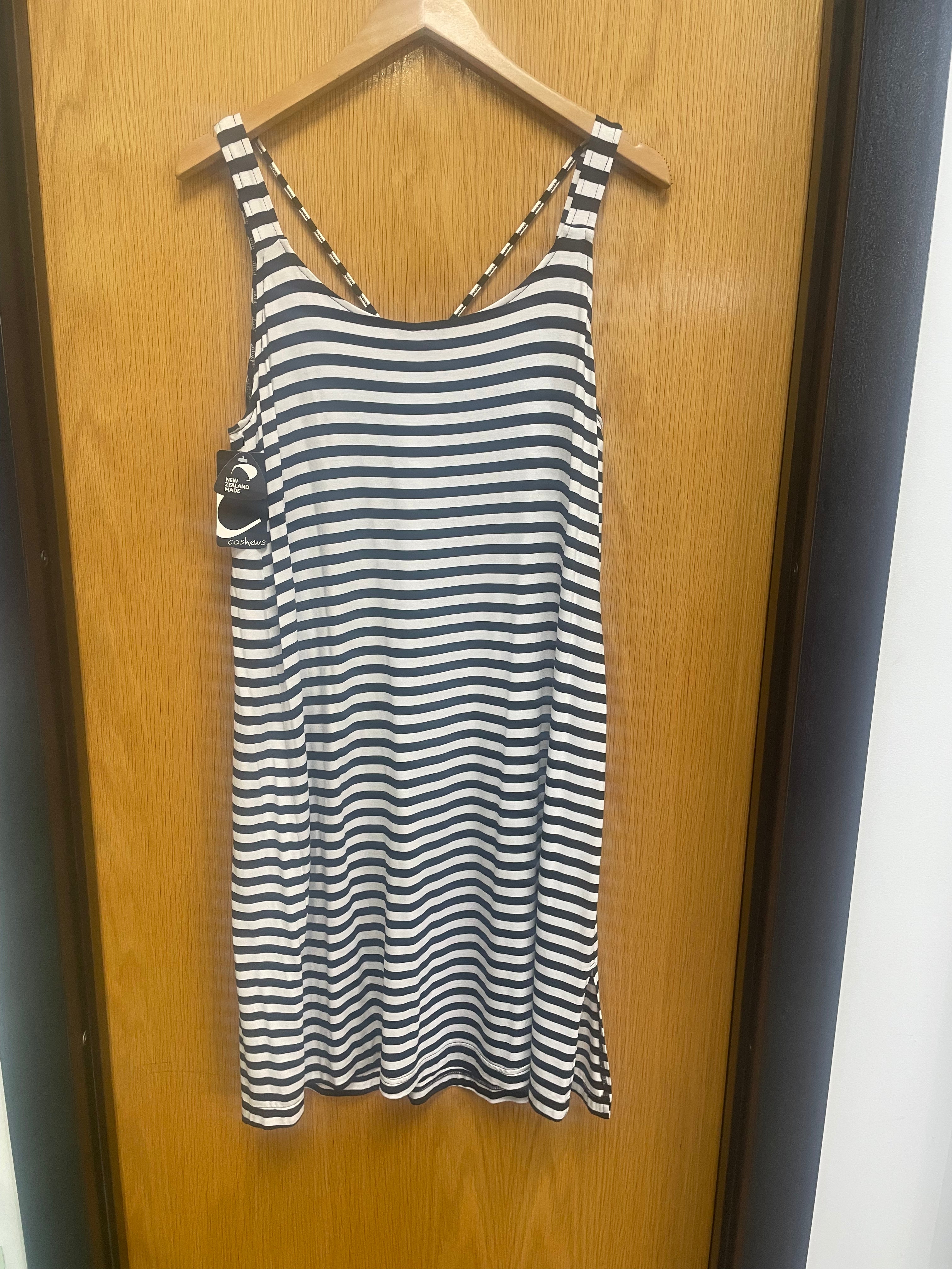 Cashews CLEARANCE Stripe Knit Cord Singlet Dress - Narrow