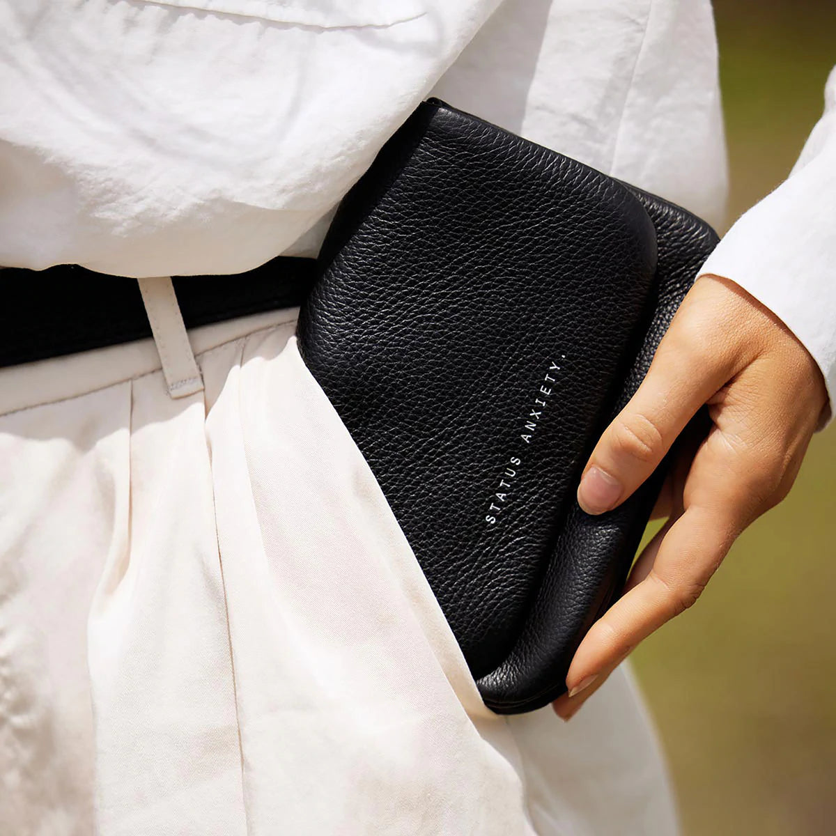 Status Anxiety Impermanent Wallet - Black