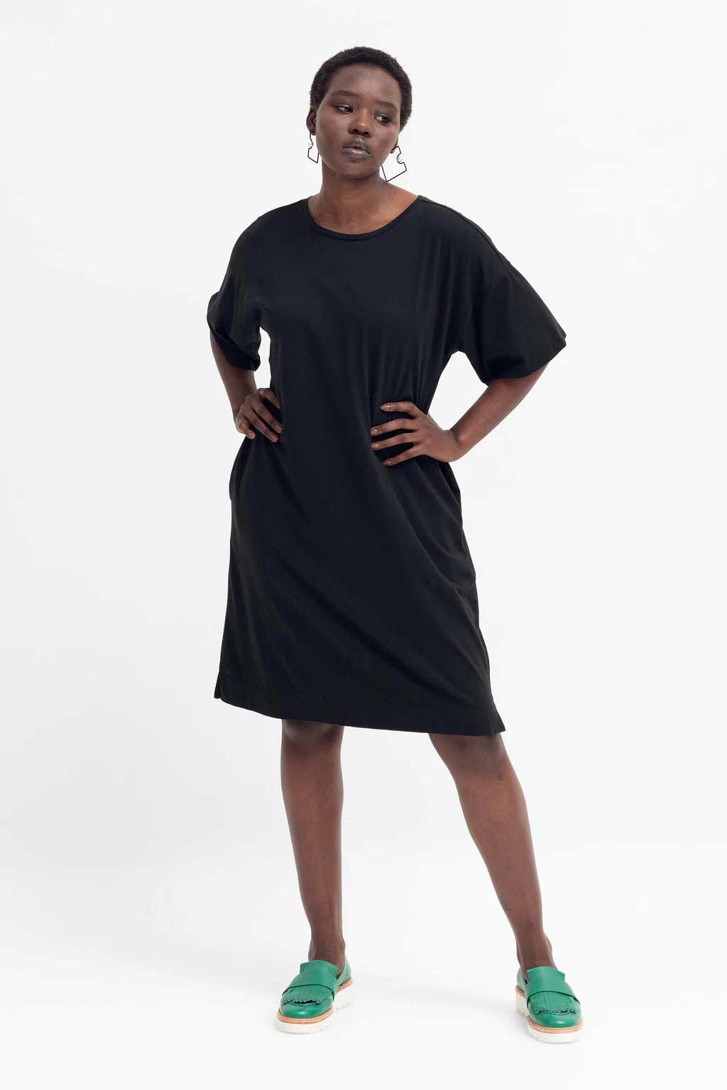 CLEARANCE Kovaa T Shirt Dress - Black