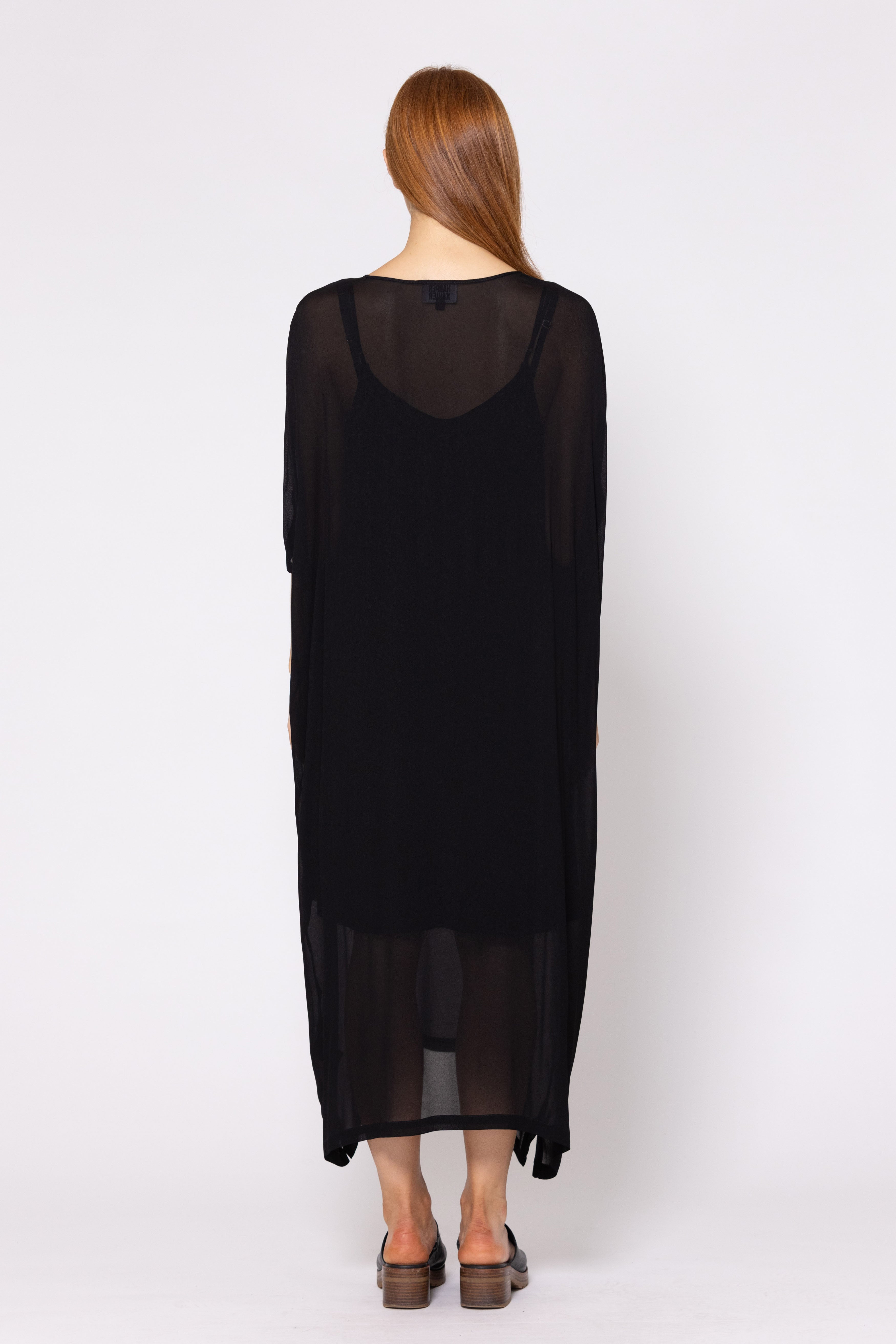 CLEARANCE Loyalty Dress - Monarch Print on Black