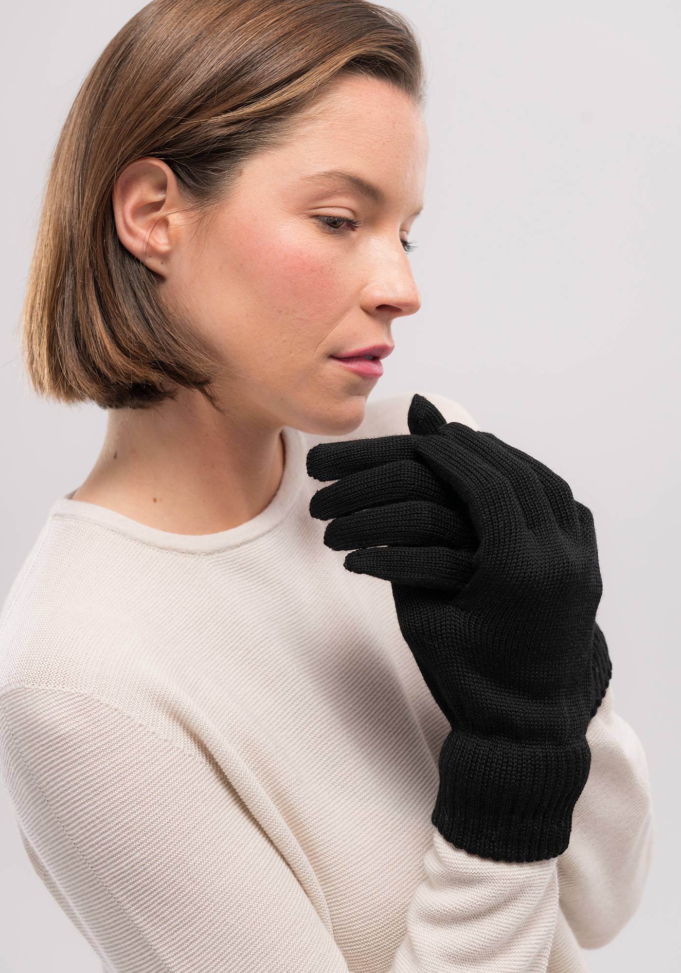 Merino Gloves - Black