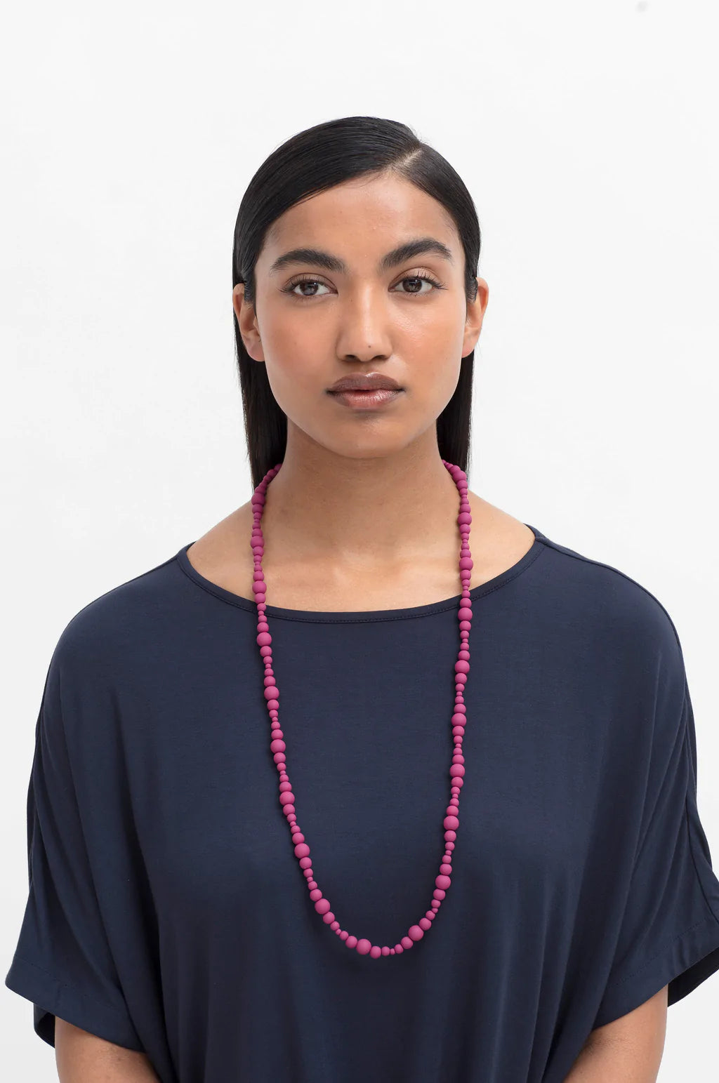 CLEARANCE Olla Long Necklace - Wildberry