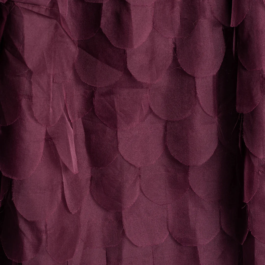 CLEARANCE Organza Feathered Ellen Skirt - Raisin