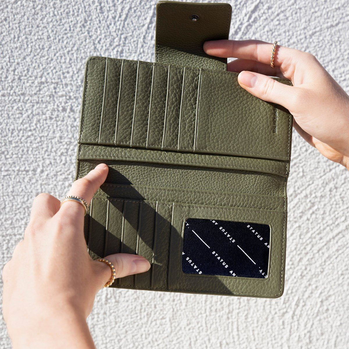 Status Anxiety Ruins Wallet - Khaki