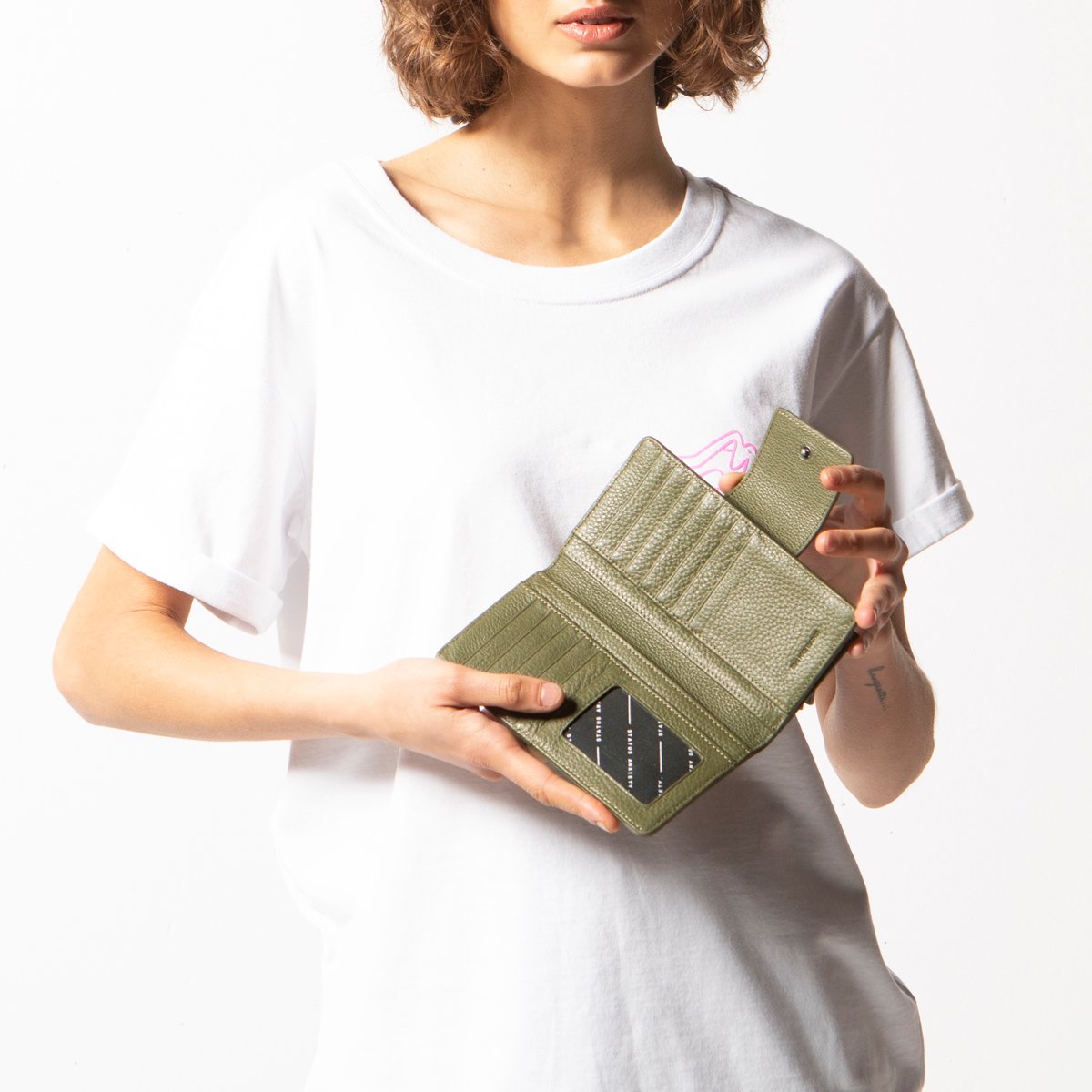 Status Anxiety Ruins Wallet - Khaki