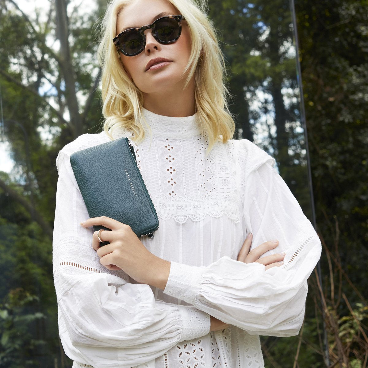 Smoke and Mirrors Pouch Wallet - Teal