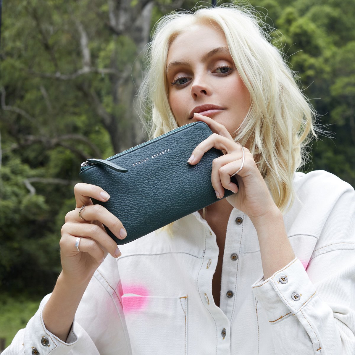 Smoke and Mirrors Pouch Wallet - Teal