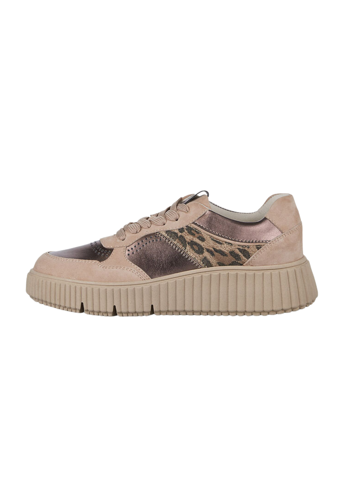 Tamaris Leather Sneaker - Bronce Combo