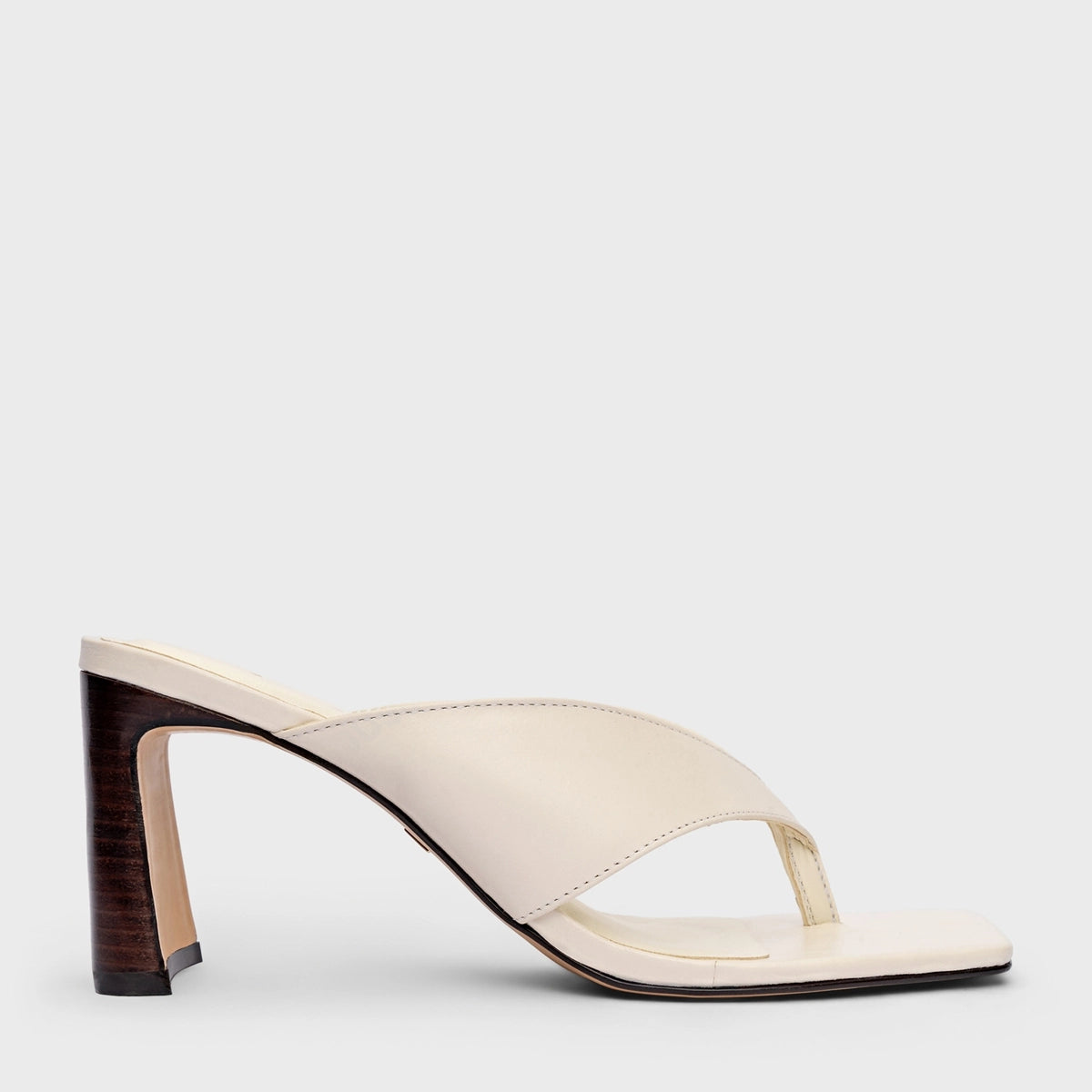 Carrano Open Mule Thong Heel - Vegetal Cotton