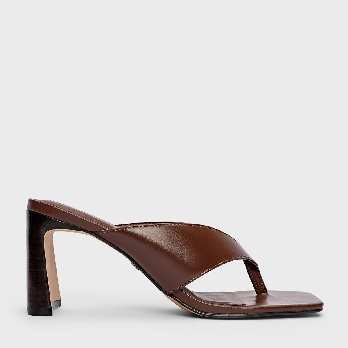 Open Mule Thong Heel - Vegetal Brunette COMING SOON