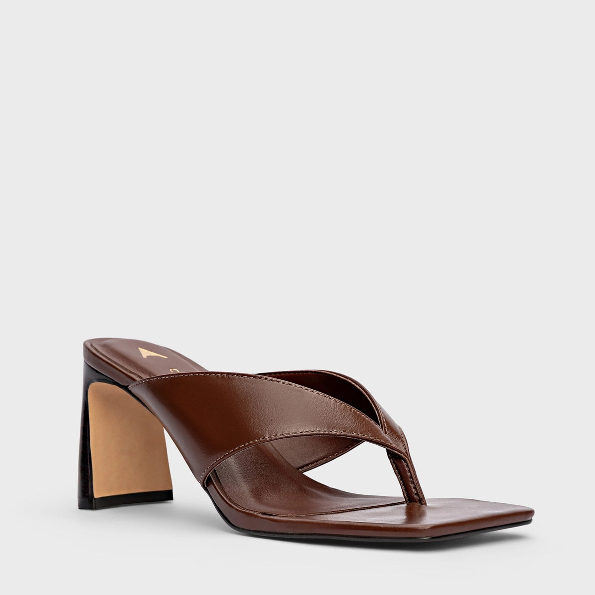 Open Mule Thong Heel - Vegetal Brunette COMING SOON